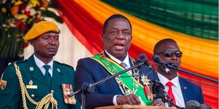 Zimbabwe's President Emmerson Mnangagwa