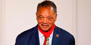 US civil rights activist Jesse Jackson