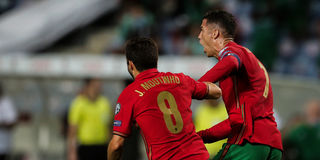 Portugal forward Cristiano Ronaldo celebrates