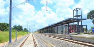 the ongoing construction of the Standard Gauge Railway line in Tanzania.