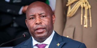 Burundi's President Evariste Ndayishimiye.