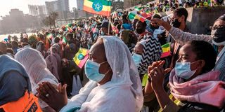 Ethiopia supporters.