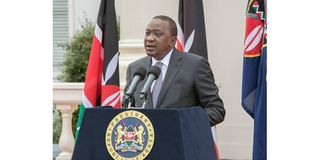 Kenyan President Uhuru Kenyatta.