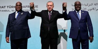DRC President Felix Tshisekedi with Turkey Recep Tayyip Erdogan visit