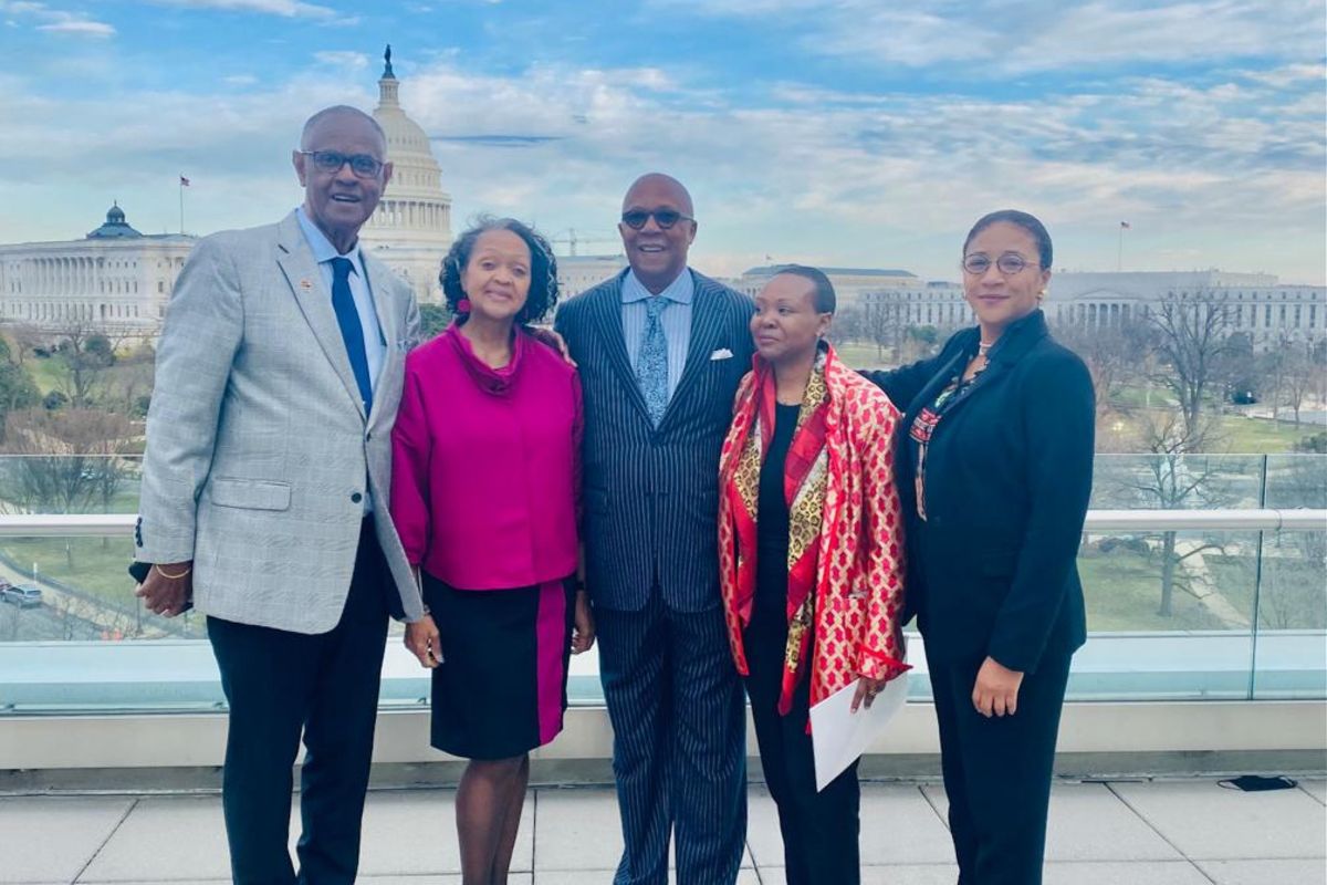 Tanzania's ambassador Elsie Kanza hosted to a reception at Capitol Hill