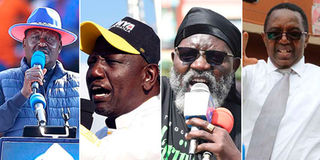 Raila Odinga , William Ruto, David Mwaure Waihiga, George Wajackoyah