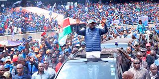 Azimio la Umoja presidential candidate Raila Odinga