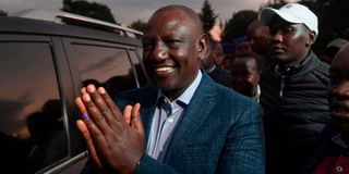 Kenya Kwanza coalition leader William Ruto. 