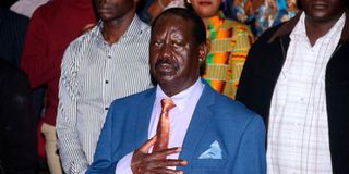 ODM Party leader Raila Odinga
