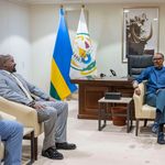 Rwandan Paul Kagame with General Muhoozi Kainerugaba 