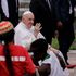 Pope Francis arrives in Kinshasa