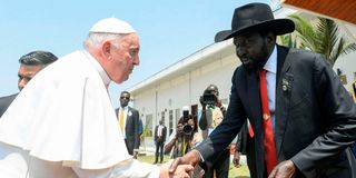 Salva Kiir, Pope