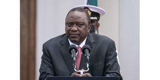 Former Kenyan president Uhuru Kenyatta