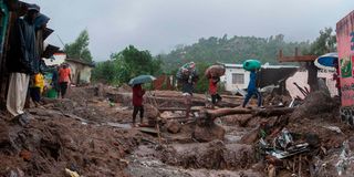 Floods Freddy Chimwankhunda in Blantyre, Malawi