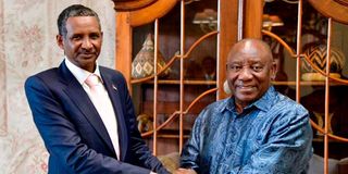 Cyril Ramaphosa and Mohamed Daglo 