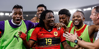 Angola's forward Mabululu
