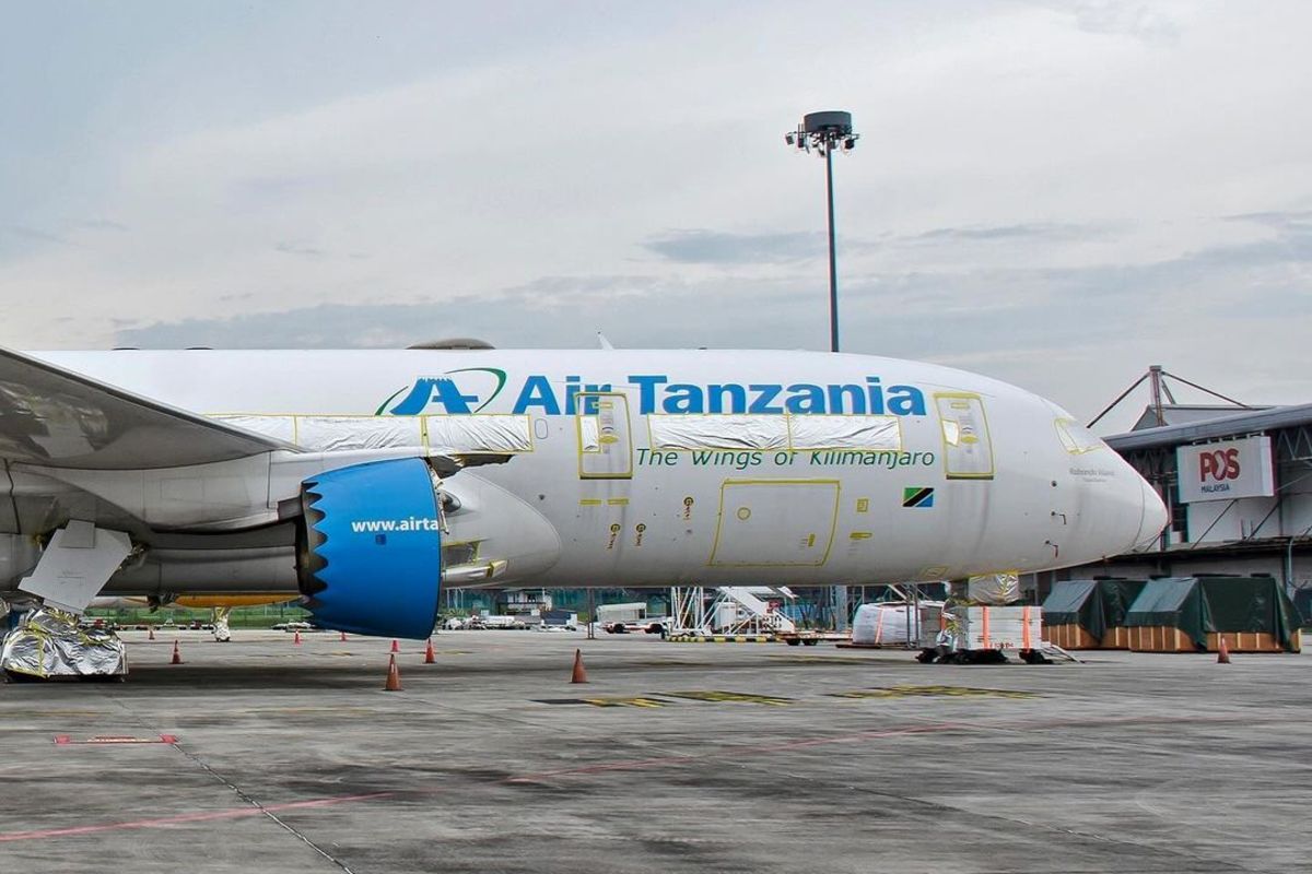 坦桑尼亚航空的波音 787-8 梦想客机在马来西亚停飞七个月