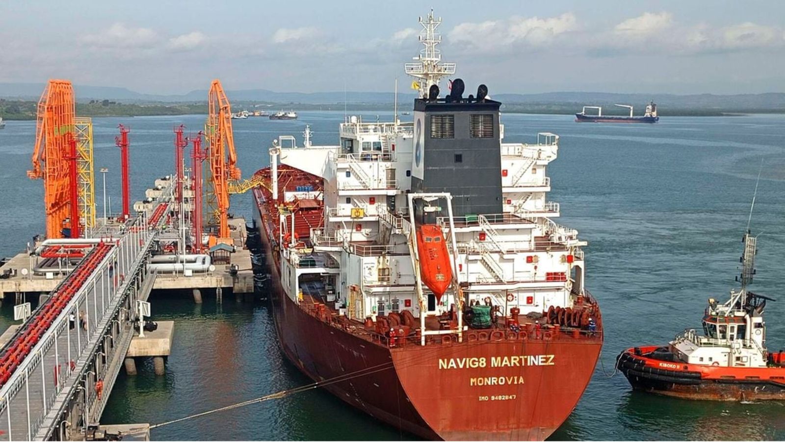 Fuel tanker at the New Kipevu Oil Terminal in Mombasa Kenya
