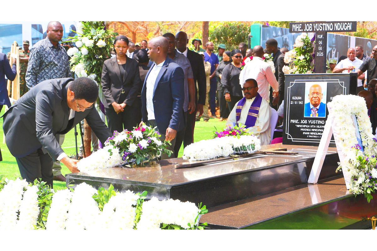 Tanzania’s PM Majaliwa leads tributes to Ndugai at emotional funeral