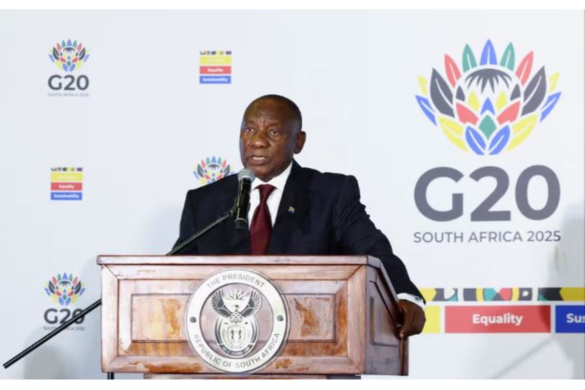 South Africa will hand G20 over to US 'empty chair', president says