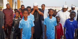 Rescued schoolchildren 