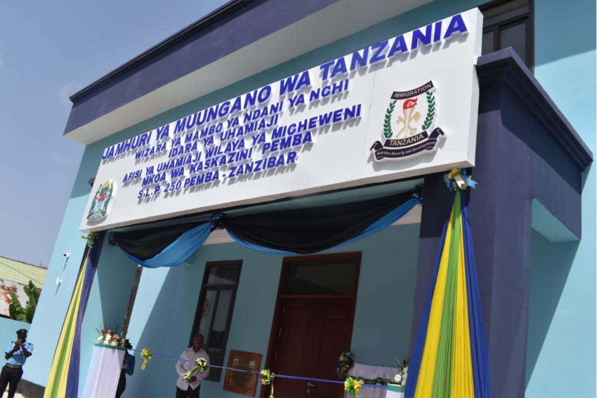 Kikwete hails Pemba’s growth, opens digital Immigration Office
