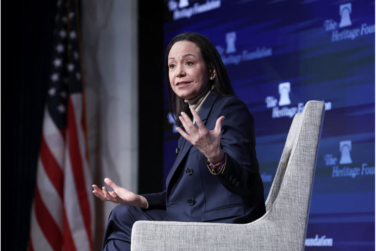 Machado sees eventual elections, warns of complex path ahead