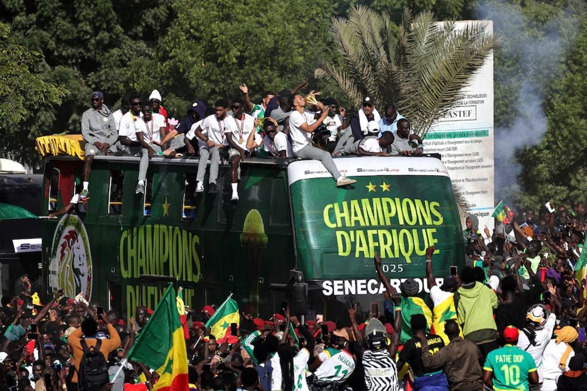 Senegalese players rewarded with cash and land after AFCON triumph