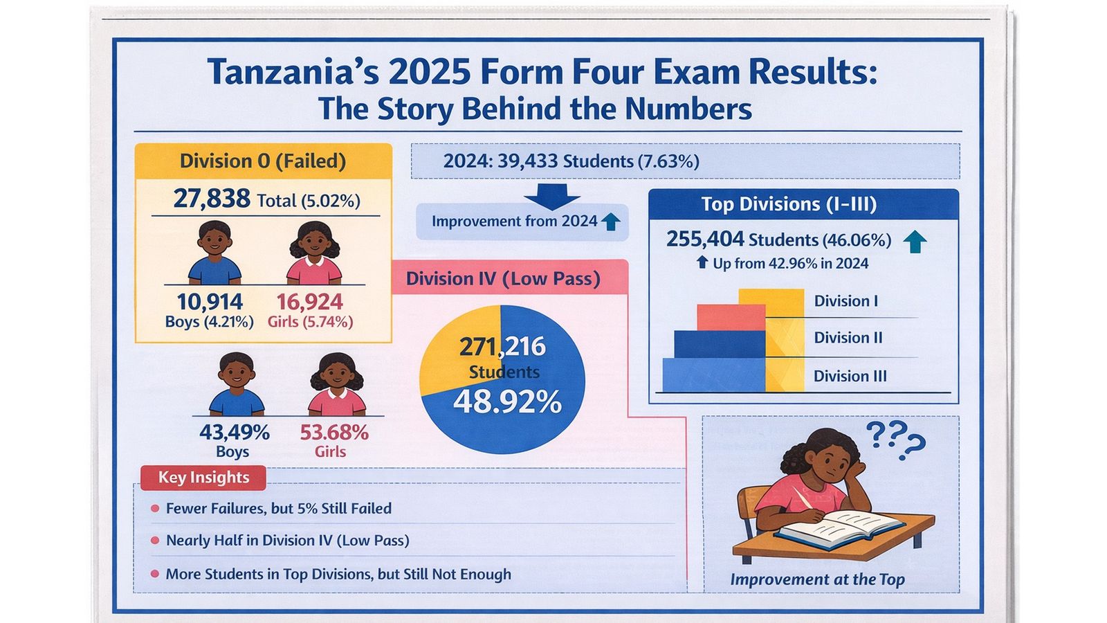 Beyond the 94.9 pass rate: What NECTA'S 2025 Form Four results reveal | The Citizen
