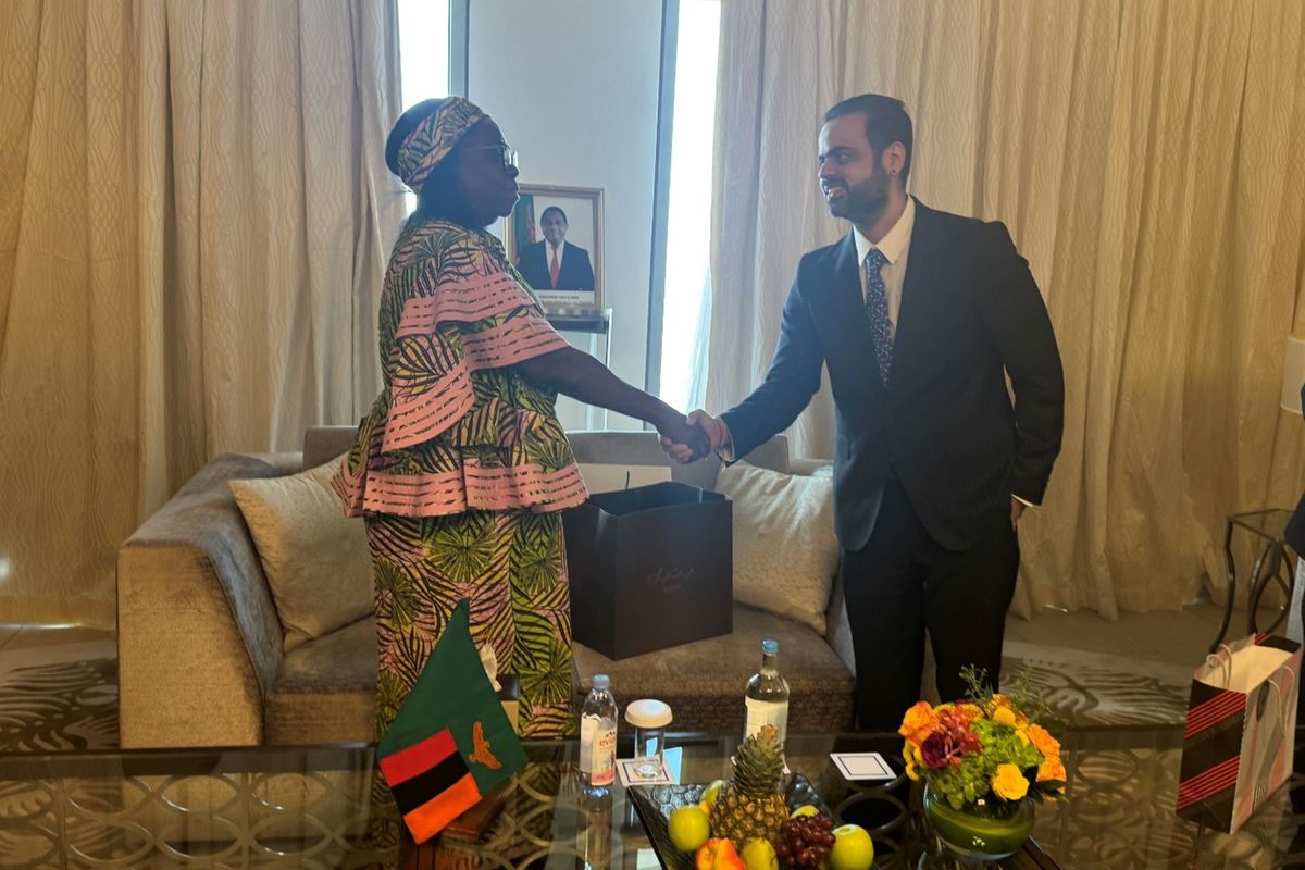 Zambia Vice President Nalumango hosts Africa’s richest Indian Prateek Suri in prestigious courtesy meeting