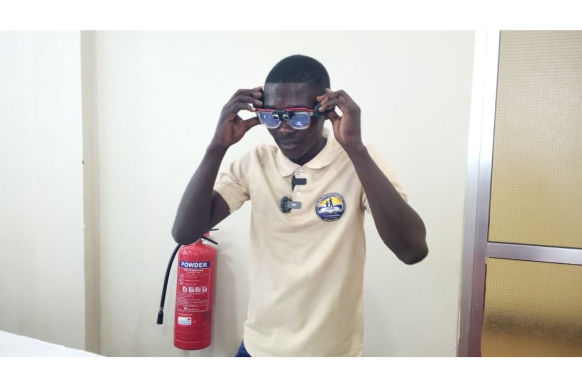 Tanzanian teen innovator unveils smart glasses to guide the visually impaired