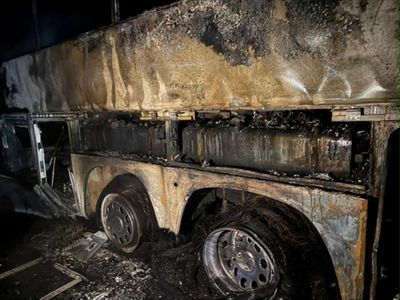 Several cheat death as B One Coach bus catches fire in Hai