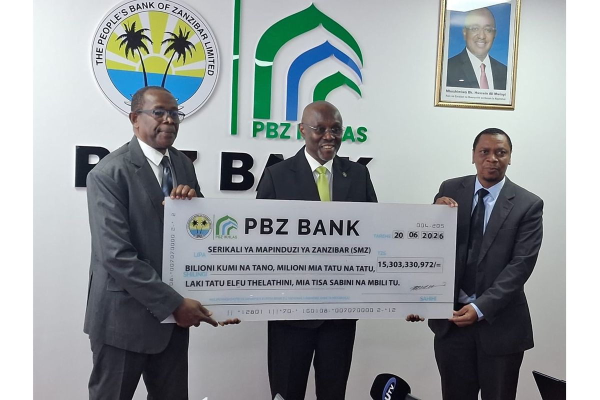 Zanzibar government receives Sh15.5bn PBZ dividend, up 53 percent