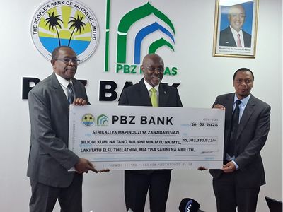 Zanzibar government receives Sh15.5bn PBZ dividend, up 53 percent