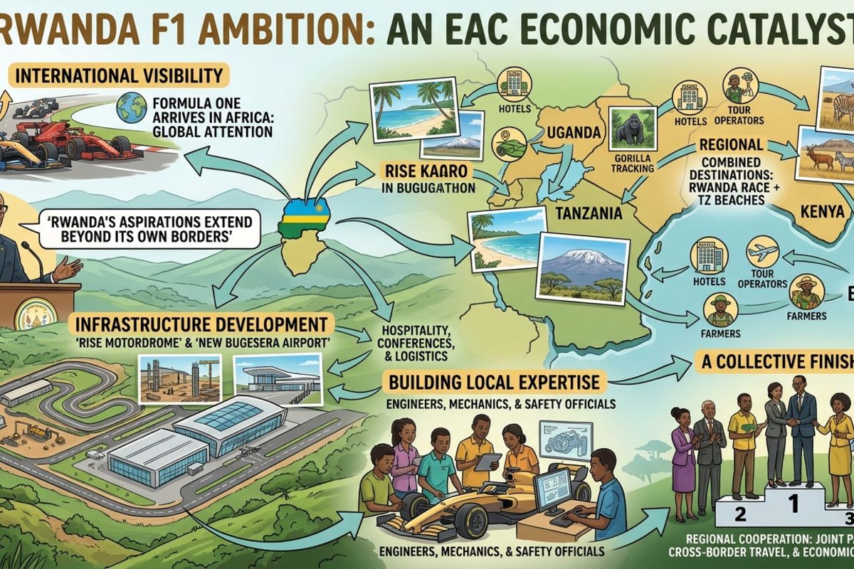 Rwanda’s Bold Formula One Vision and Its Ripple Effect Across East Africa